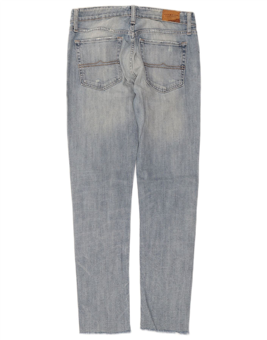 RALPH LAUREN Womens Slim Jeans W27 L28 Blue Cotton