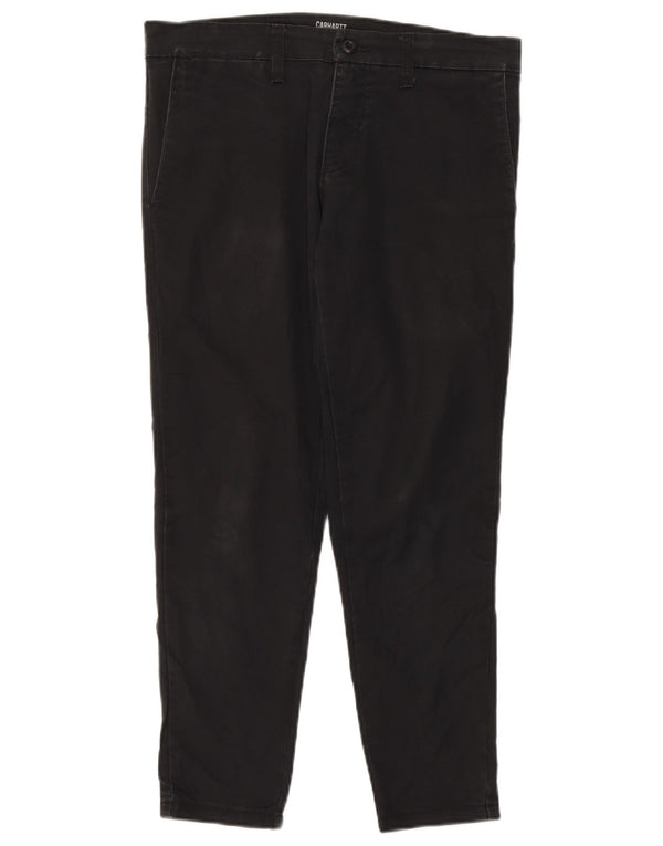 Carhartt Mens Slim Jeans W31 L26 Black Cotton