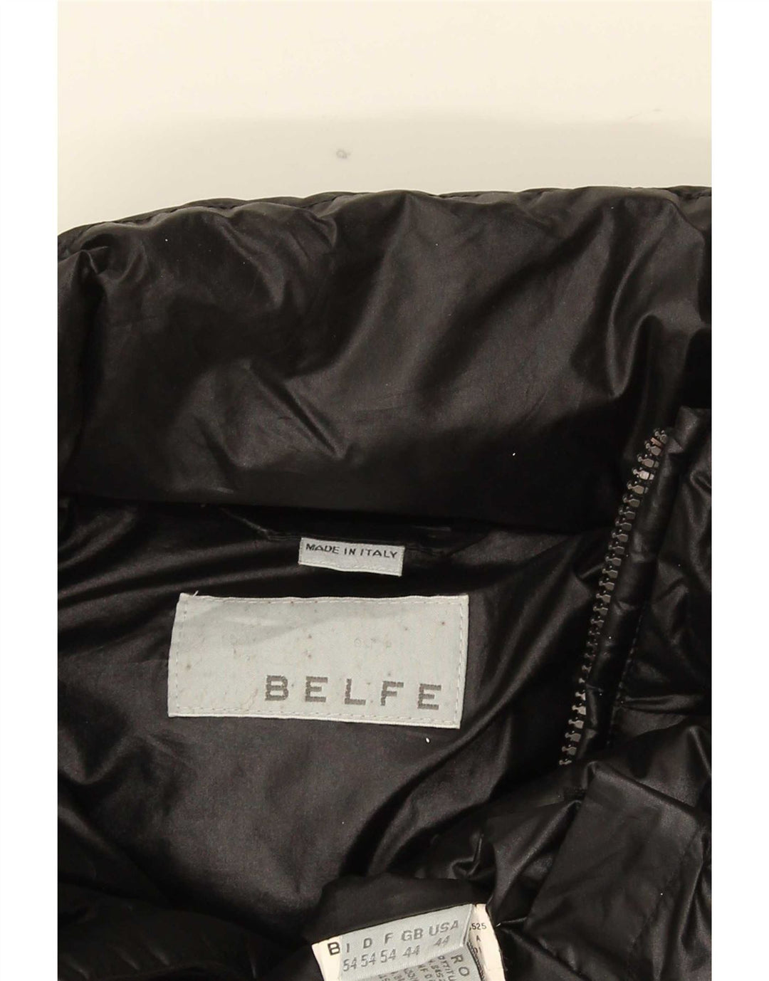Μπουφάν Belfe & Mens με επένδυση UK 44 2XL Μαύρο νάιλον