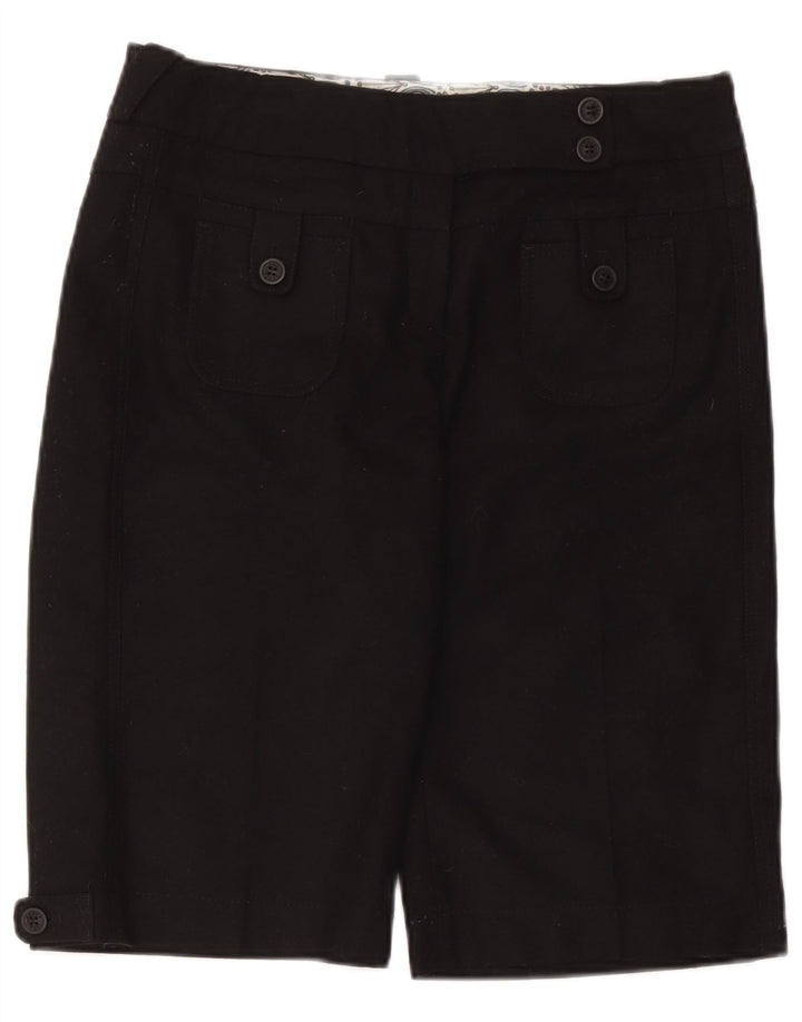 Ted Baker Dame Casual Shorts Størrelse 3 Medium W34 Sort Polyester