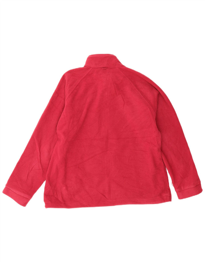 Joules Dame Oversized Liner Fleece Jakke UK 16 Large Pink Polyester