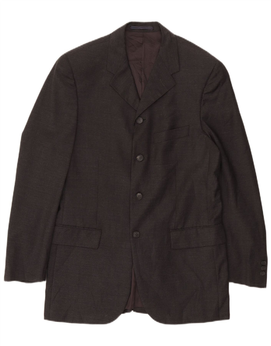 Trussardi Mens Longline 4 Button Blazer Jacket IT 48 Medium Grey