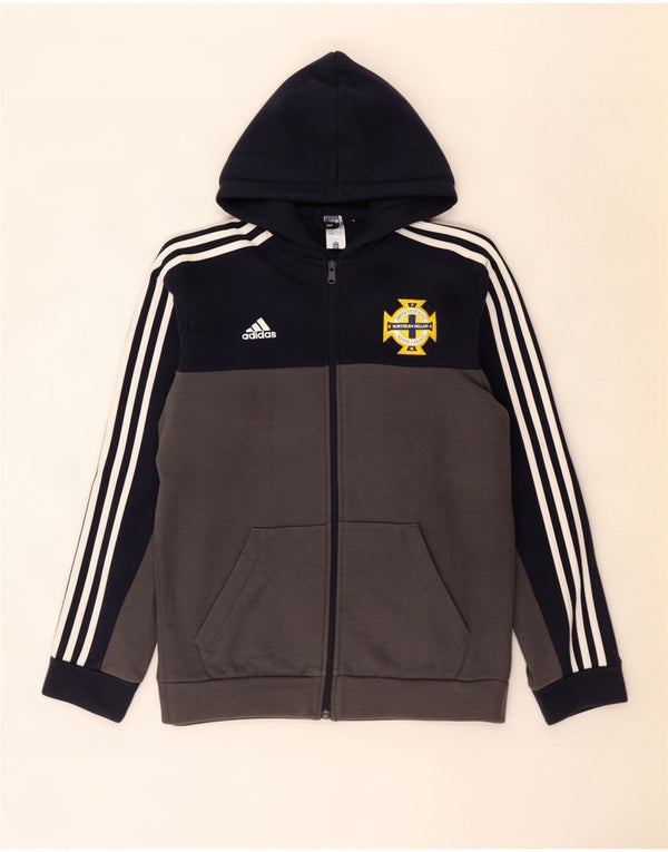 Adidas Ανδρικό πουλόβερ με κουκούλα με φερμουάρ Βόρεια Ιρλανδία Schools Small Black