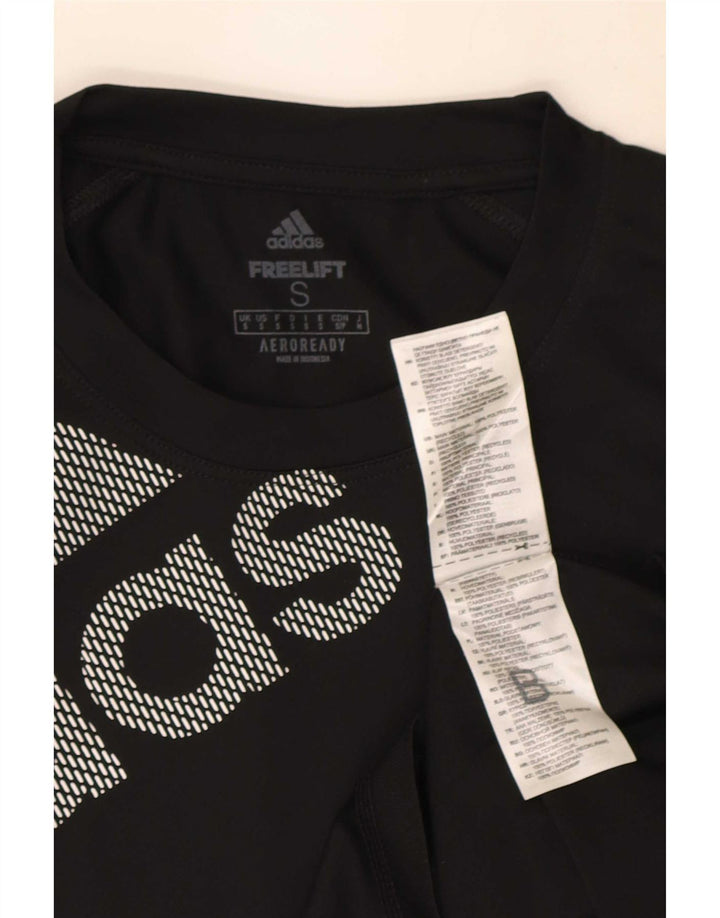 Adidas Mens Aeroready Graphic T-Shirt Top Small Black Polyester