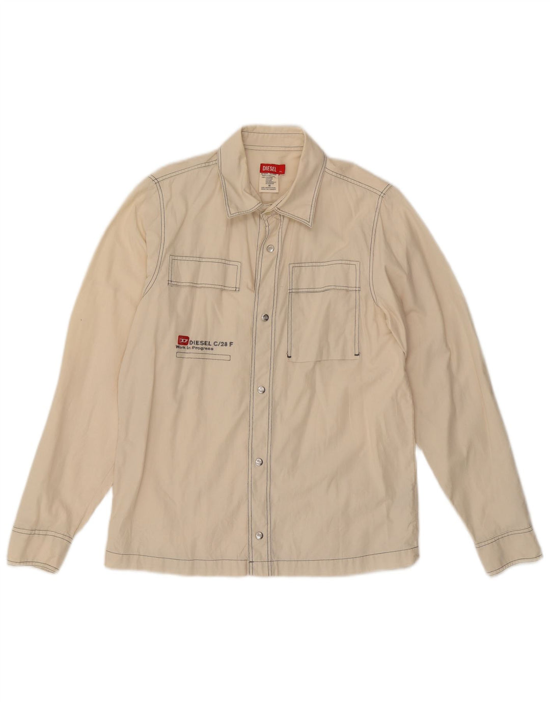 Diesel Mens Shirt XL Off White