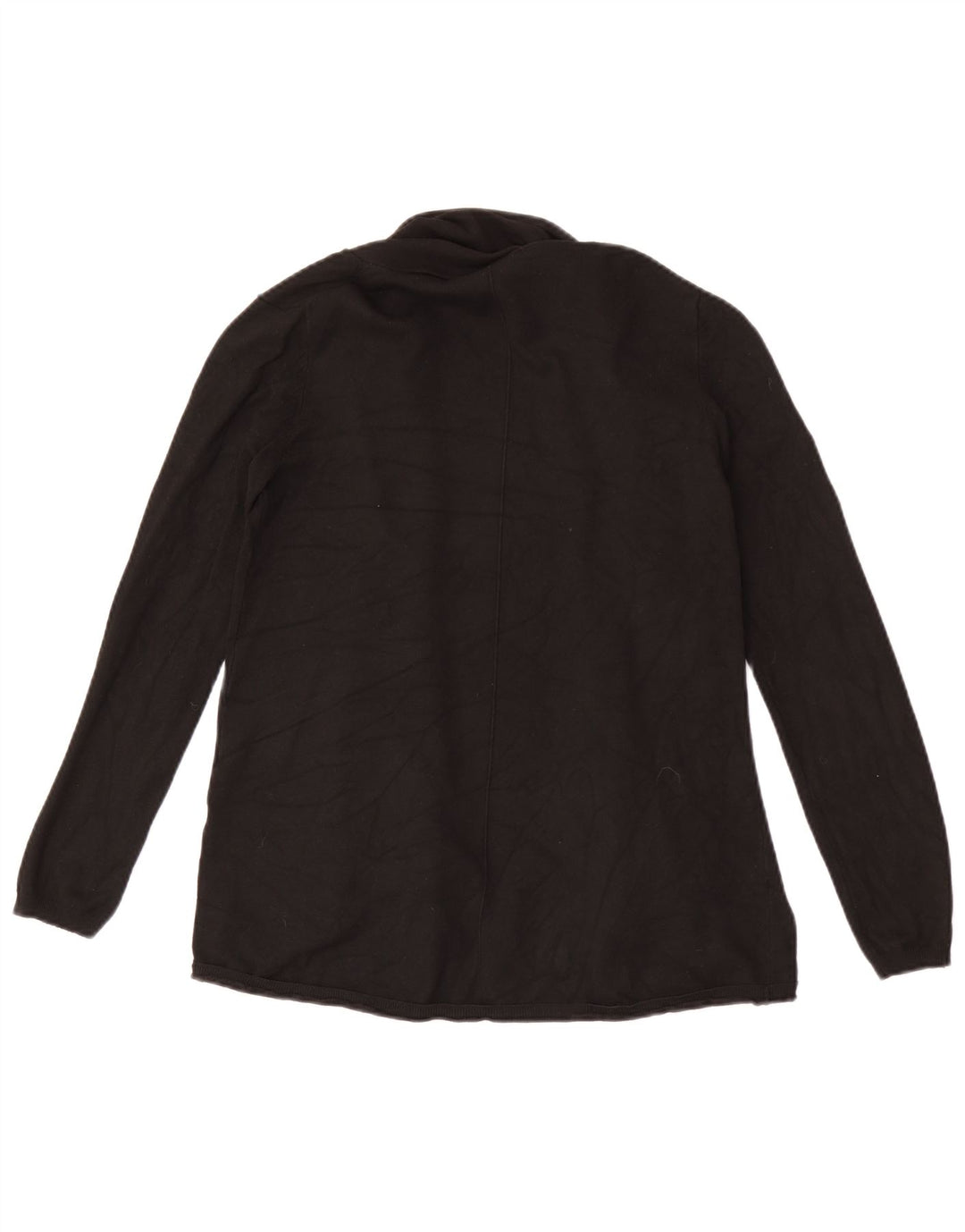 Zara Womens Open Cardigan Sweater UK 14 Large Black