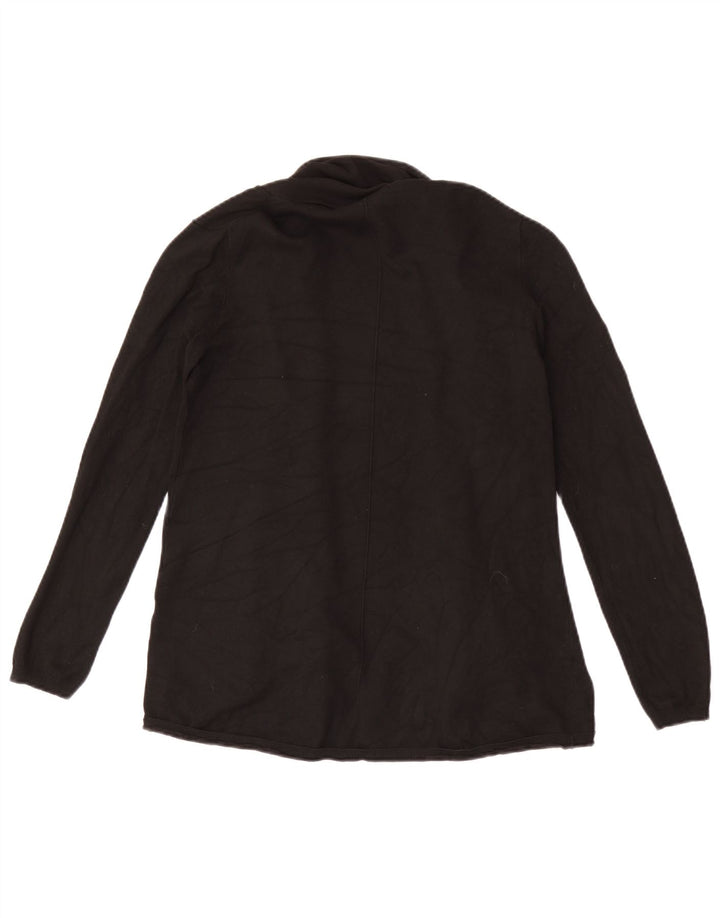 Zara Womens Open Cardigan Sweater UK 14 Large Black