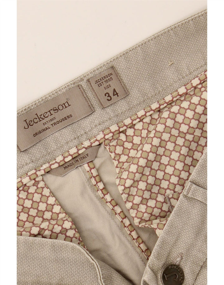 JECKERSON Mens Chino Shorts W34 Large  Grey Cotton Vintage Jeckerson and Second-Hand Jeckerson from Messina Hembry 