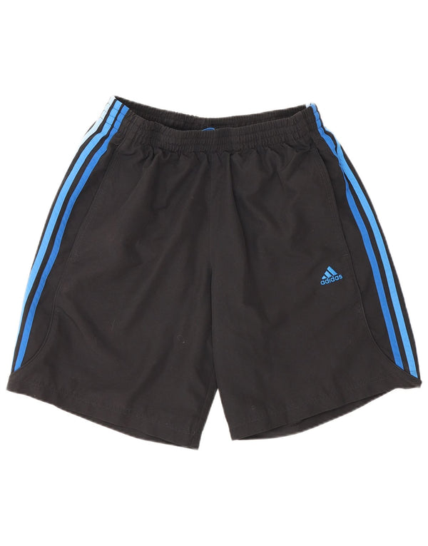 Pantaloncini sportivi Adidas Climalite da uomo medio poliestere nero