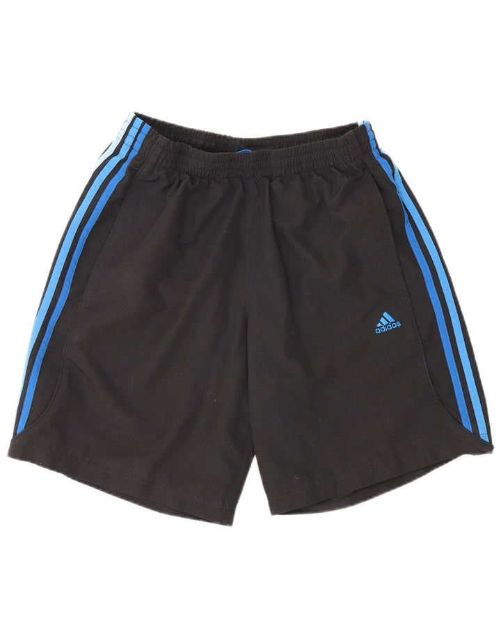 Ανδρικό σορτς Adidas Climalite από μεσαίο μαύρο πολυεστέρα