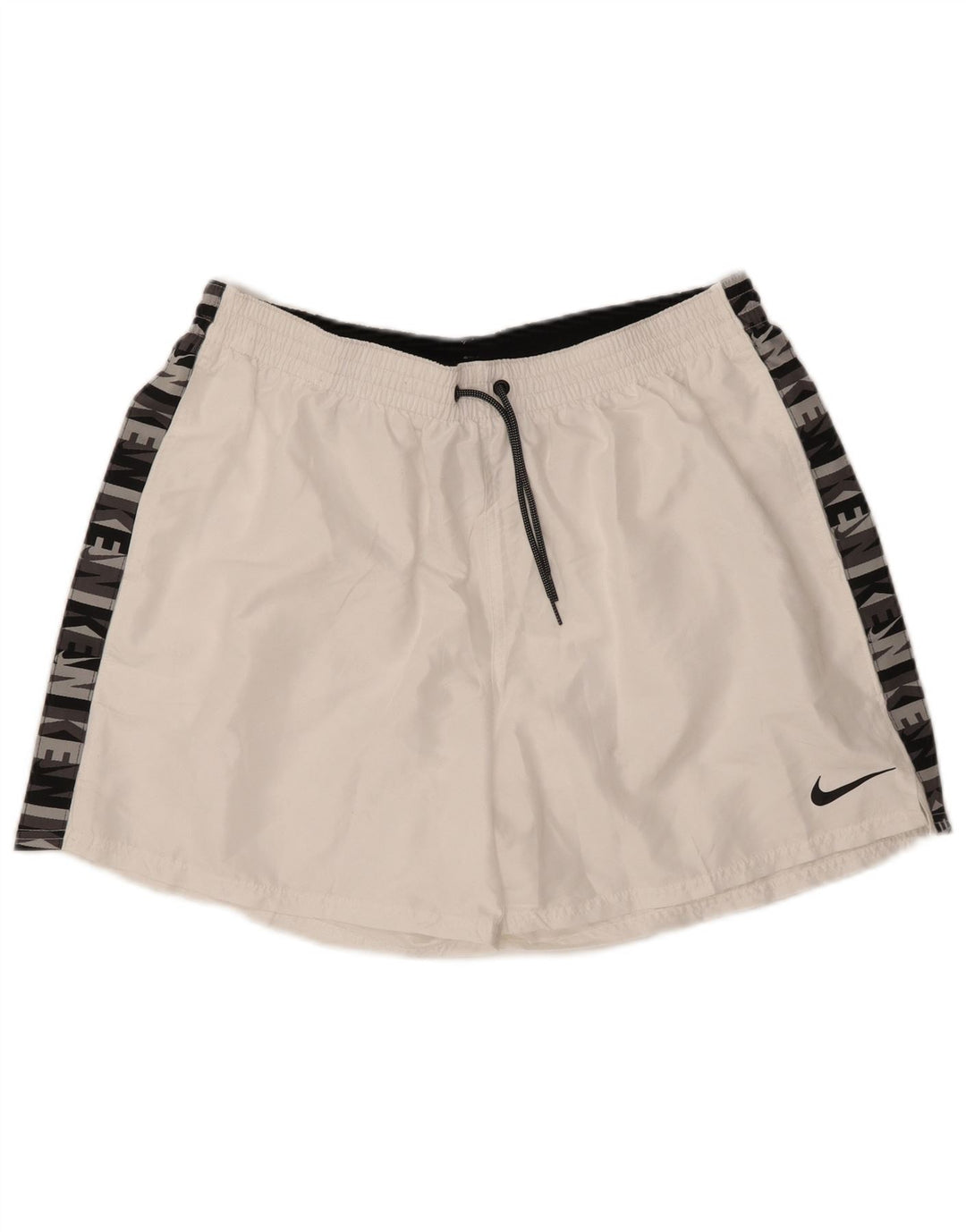NIKE Mens Graphic Sport Shorts 2XL  White Polyester
