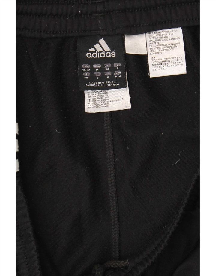 Adidas Mens Tracksuit Trousers Joggers UK 40/42 Medium Black Polyester