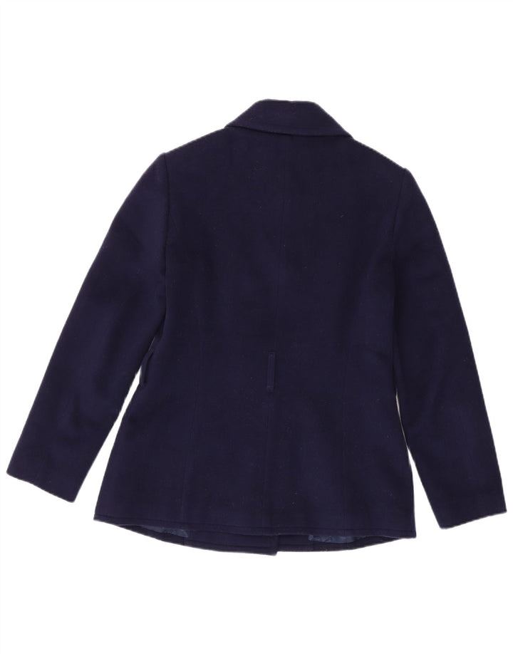 Brooks Brothers Womens Pea Coat US 2 XS Navy Blue Wool