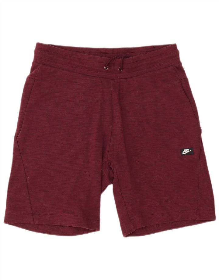 Pantaloncini sportivi Nike da uomo in cotone bordeaux medio