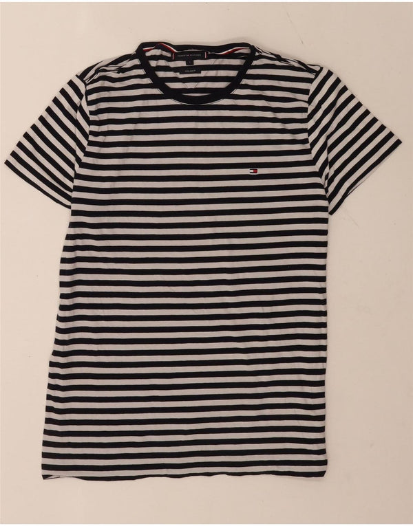 Tommy Hilfiger Ανδρικό T-Shirt Extra Slim Top Large Navy Blue ριγέ βαμβακερό