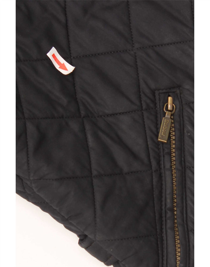 Jaqueta acolchoada masculina Barbour UK 36 poliéster azul marinho pequeno
