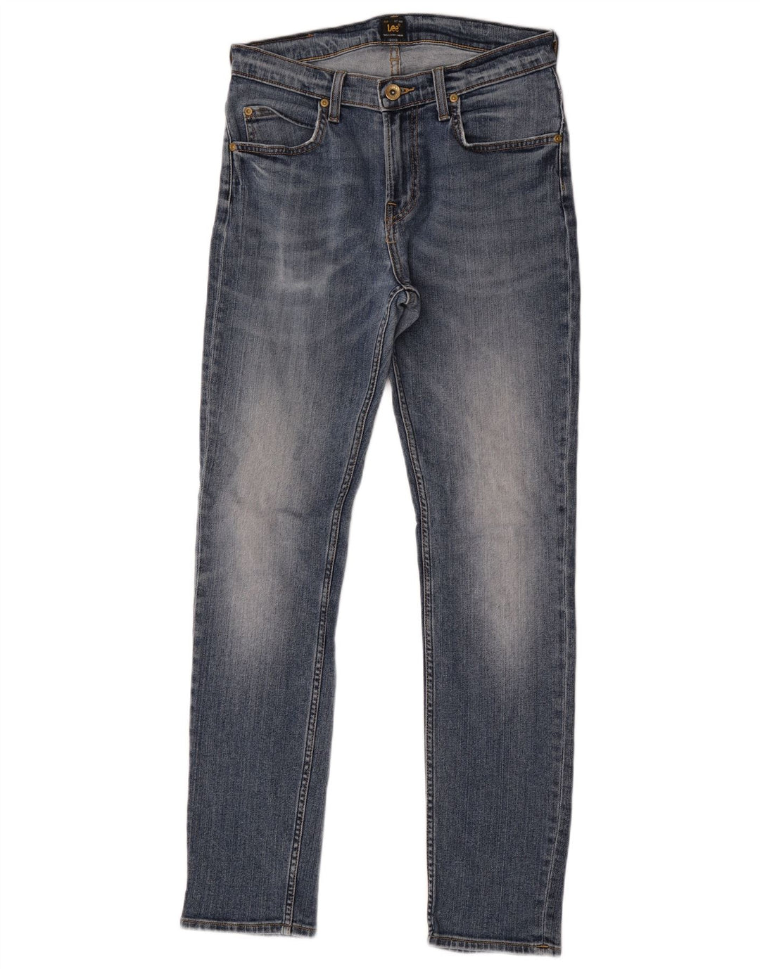 Lee Mens Rider Slim Jeans W29 L32 Blue Cotton