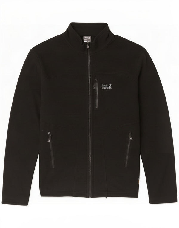 Jack Wolfskin Mens Liner Fleece Jacket UK 50 3XL crni poliester