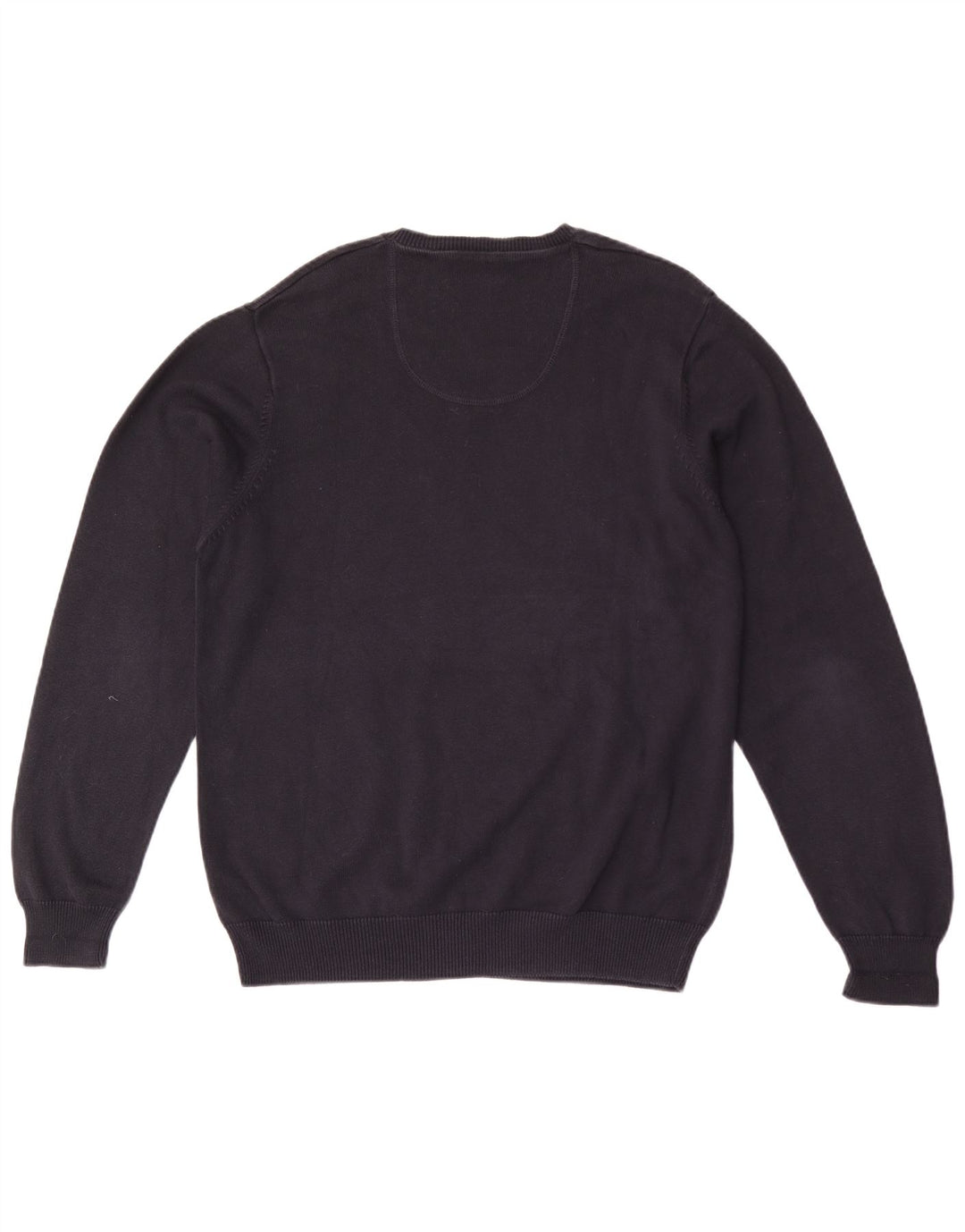 Marks & Spencer Mens Blue Harbour V-Neck Jumper Sweater Large Navy Blue