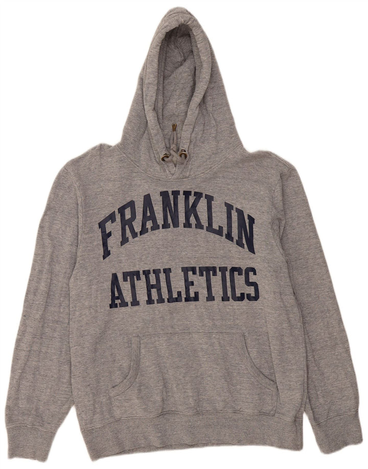 FRANKLIN & MARSHALL moletom com capuz gráfico masculino XL algodão cinza