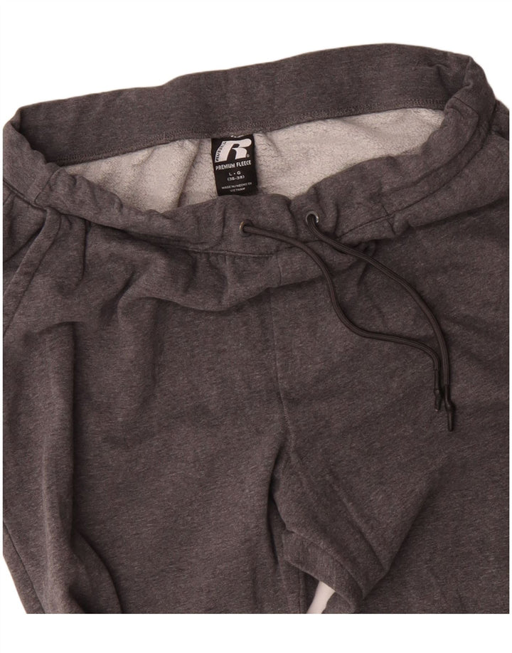 RUSSELL ATHLETIC Mens Tracksuit Trousers Large  Grey Cotton