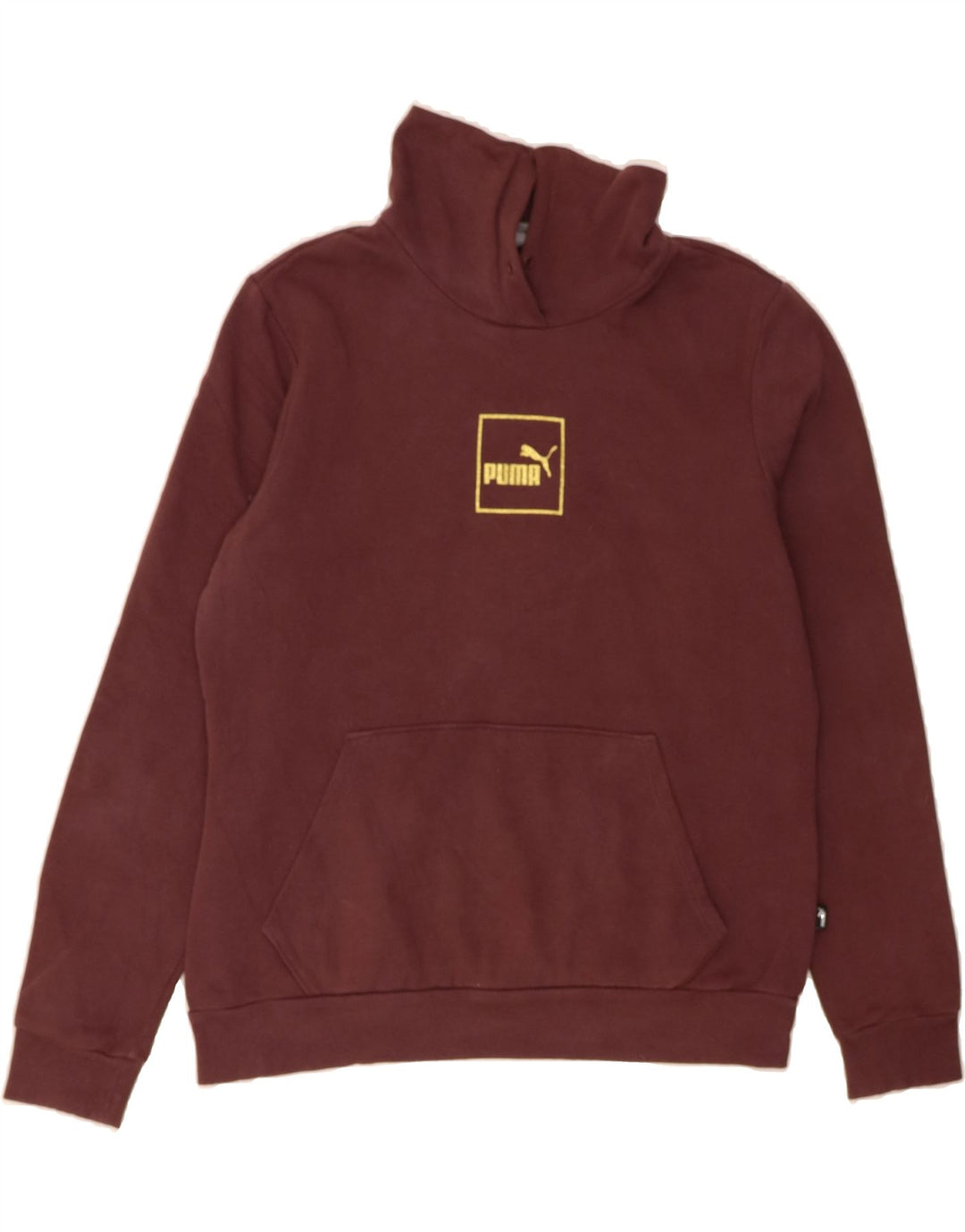 PUMA Womens Graphic Sweatshirt Jumper UK 16 Large Maroon Vintage Puma and Second-Hand Puma from Messina Hembry 