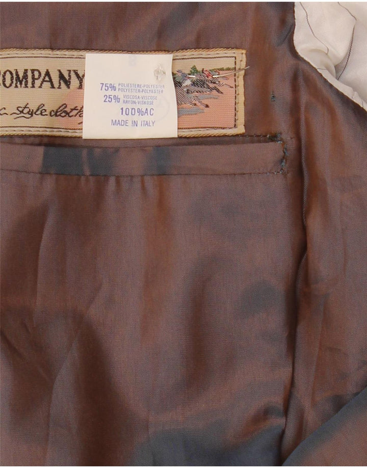 Vintage Herren 2-Knopf-Blazerjacke UK 36 Small Grau Polyester