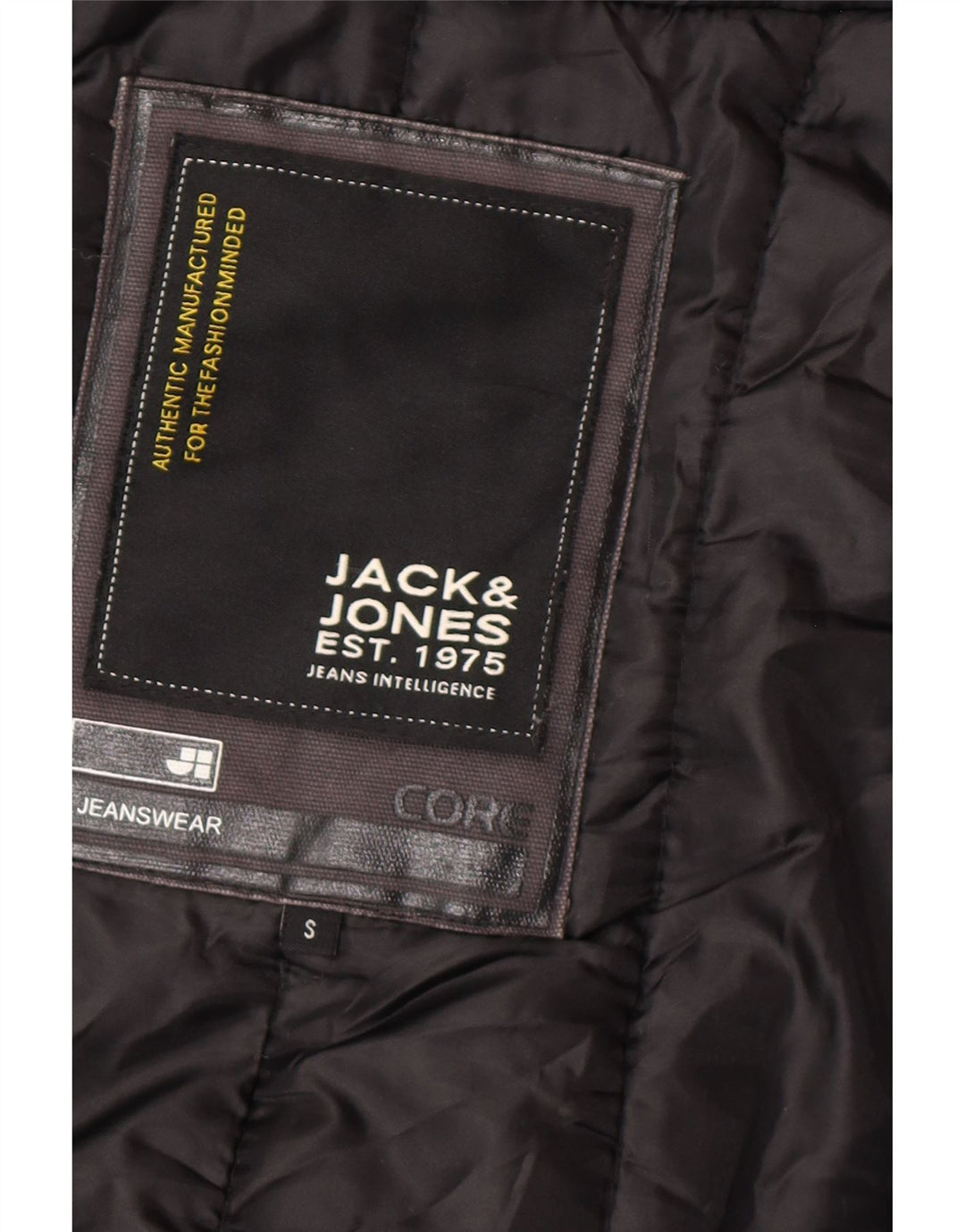 Jack & Jones Veste Bomber À Capuche Homme UK 36 Small Noir Polyamide
