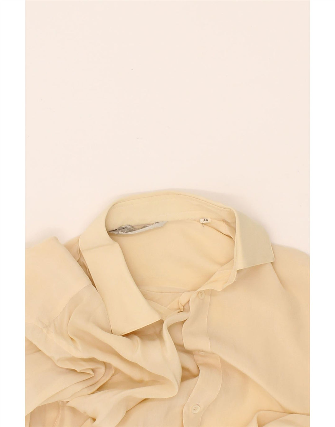 VINTAGE Mens Shirt Size 40 Medium Yellow