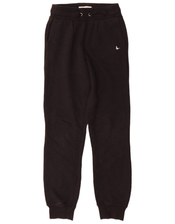 Jack Wills Pantalon de survêtement pour femme Joggers UK 8 Small Noir Coton