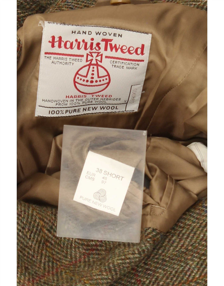 Jachetă pentru bărbați Harris Tweed Blazer scurtă EU 48 Medium Khaki Herringbone