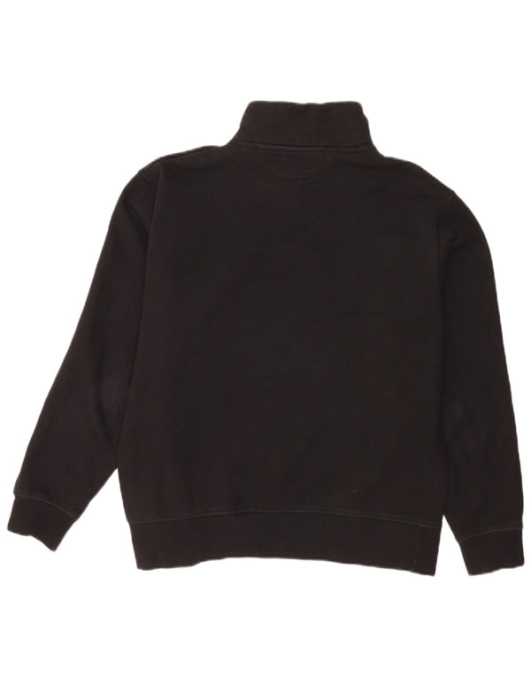 Pulover pentru bărbați Zara, cu fermoar și gât, bumbac mare, negru