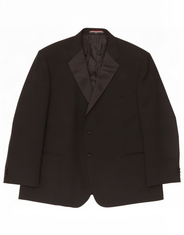 Marks & Spencer Chaqueta tipo blazer con 2 botones para hombre UK 52 3XL Poliéster negro