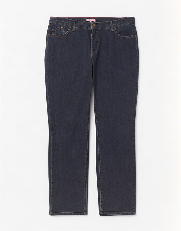 Marks & Spencer Damen Per Una Straight Jeans UK 18 XL W38 L30 Marineblau