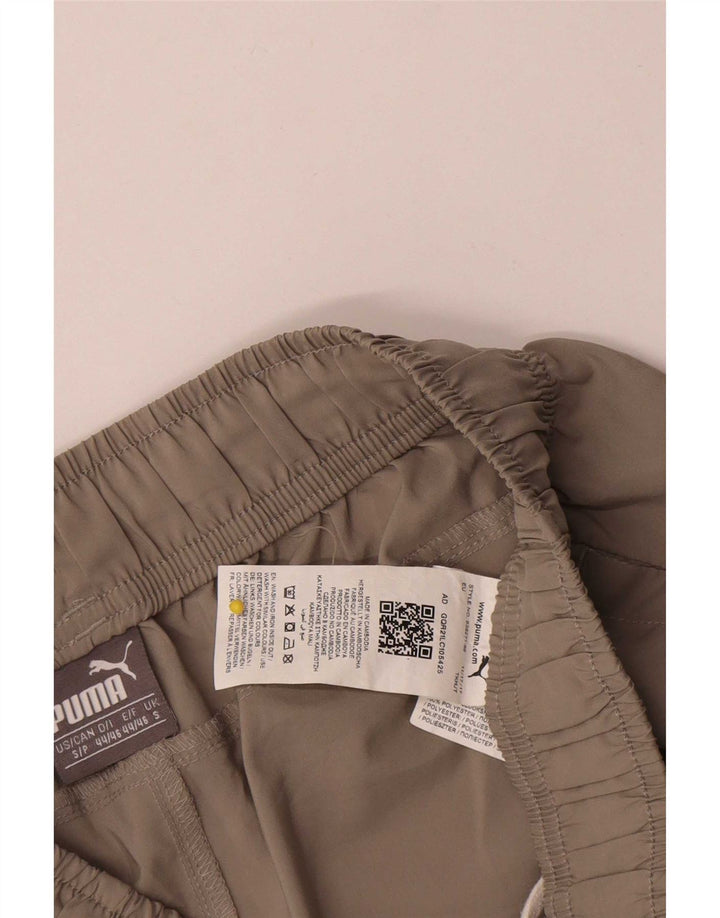 Puma Womens Sport Shorts Small  Beige Polyester