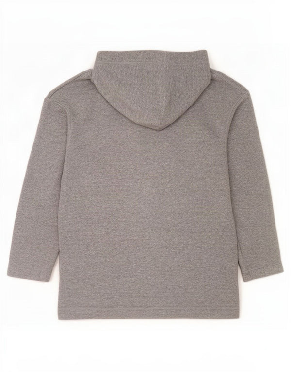 Marks & Spencer Dame Fleece Oversized Hættetrøje Jumper UK 8/10 Small Grey
