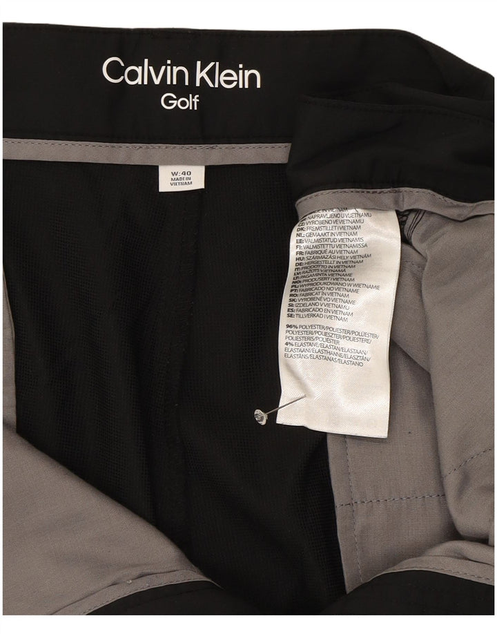 Pantaloncini chino da uomo Calvin Klein W40 XL poliestere nero