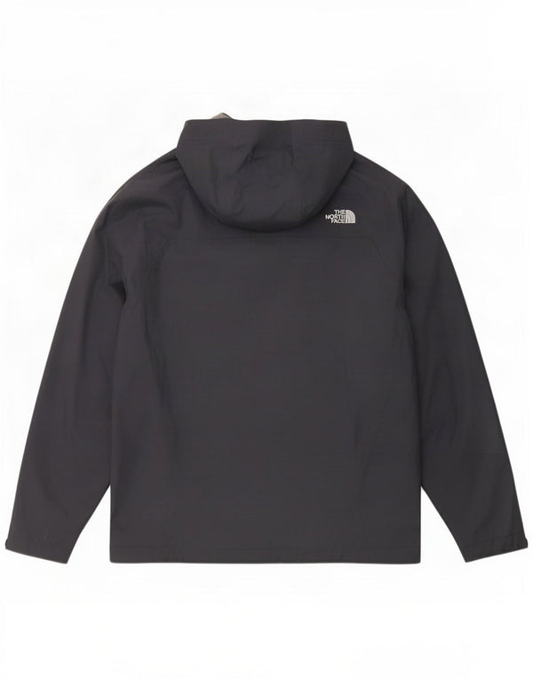 Jaqueta corta-vento masculina com capuz The North Face UK 40 grande azul marinho
