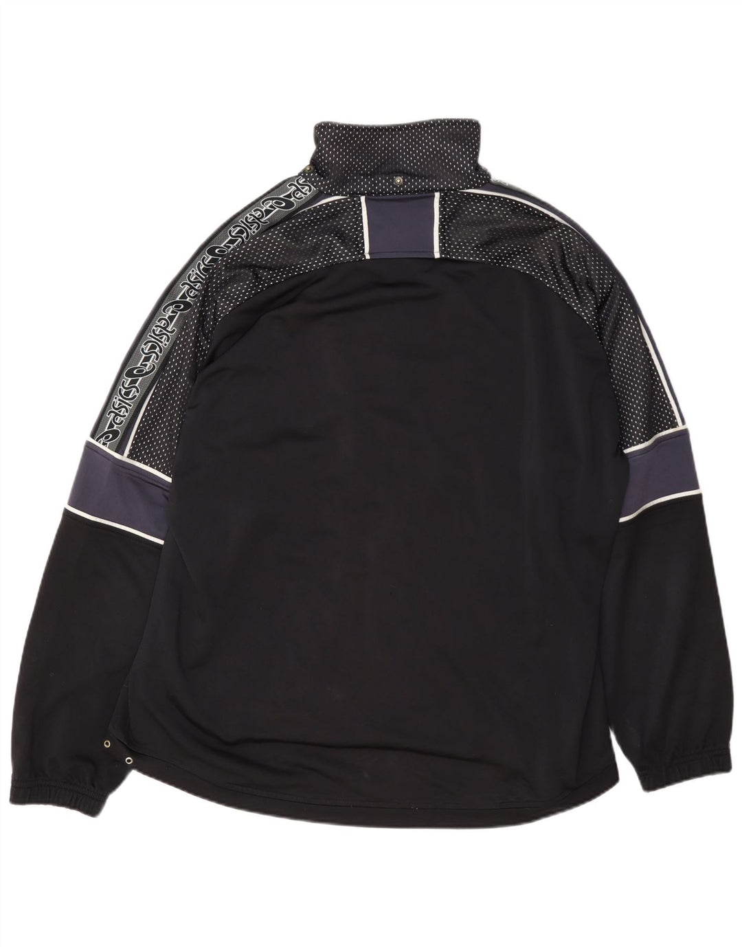Asics Mens Regular Fit Tracksuit Top Jaqueta XL Preto Colorblock