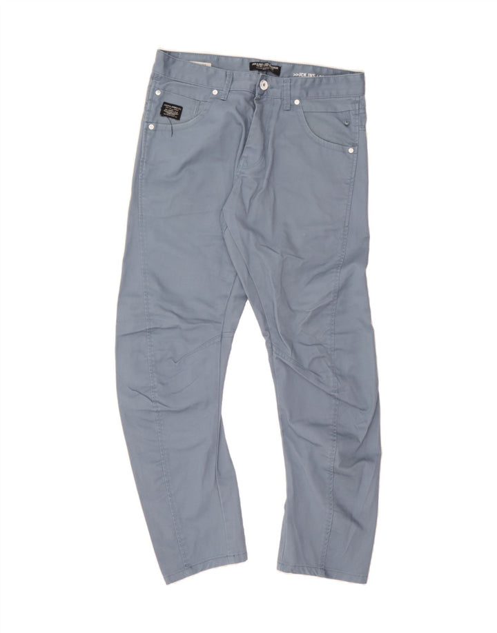 JACK & JONES Mens Banana Slim Jeans W34 L32 Blue Polyester Vintage Jack & Jones and Second-Hand Jack & Jones from Messina Hembry 