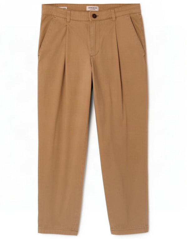 Jack & Jones Pantaloni cropped larghi da uomo W30 L25 Cotone beige