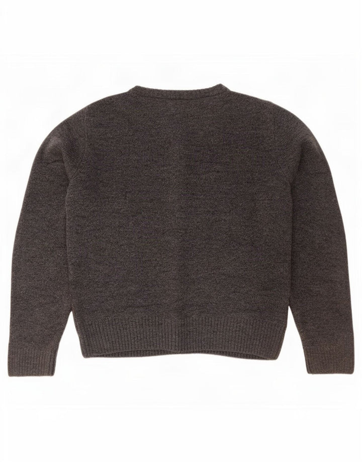 Marks & Spencer Womens Oversized Cardigan Sweater UK 10 Small Grey Acrylic