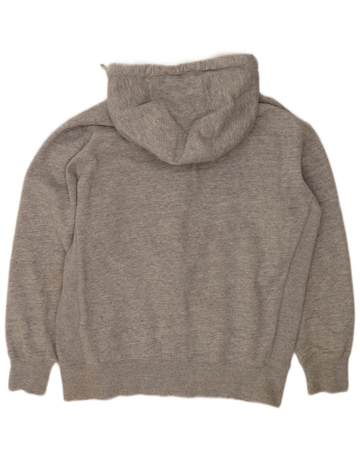 Superdry Mens Zip Hoodie Sweater XL Grey Cotton