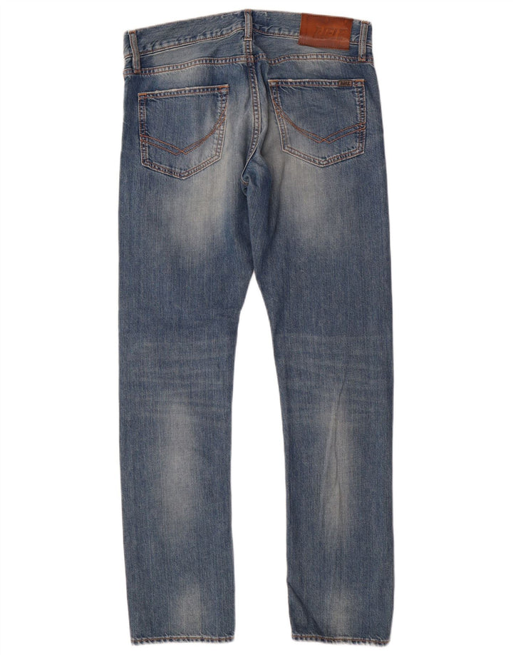 Rifle Mens Straight Jeans W30 L31 Blue Cotton