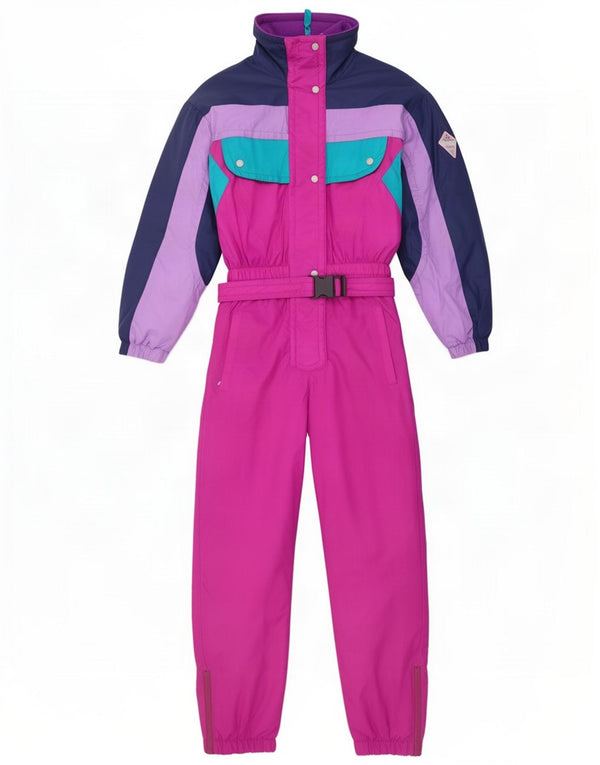 Brugi γυναικεία φόρμα σκι με κουκούλα IT 42 Medium Pink Colourblock Polyamide