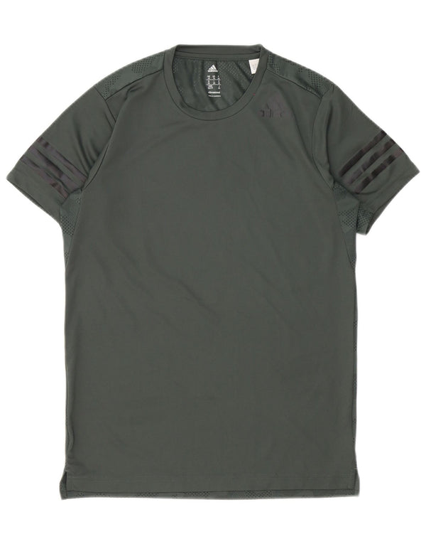 T-shirt Adidas Climacool da uomo Top XS verde mimetico in poliestere