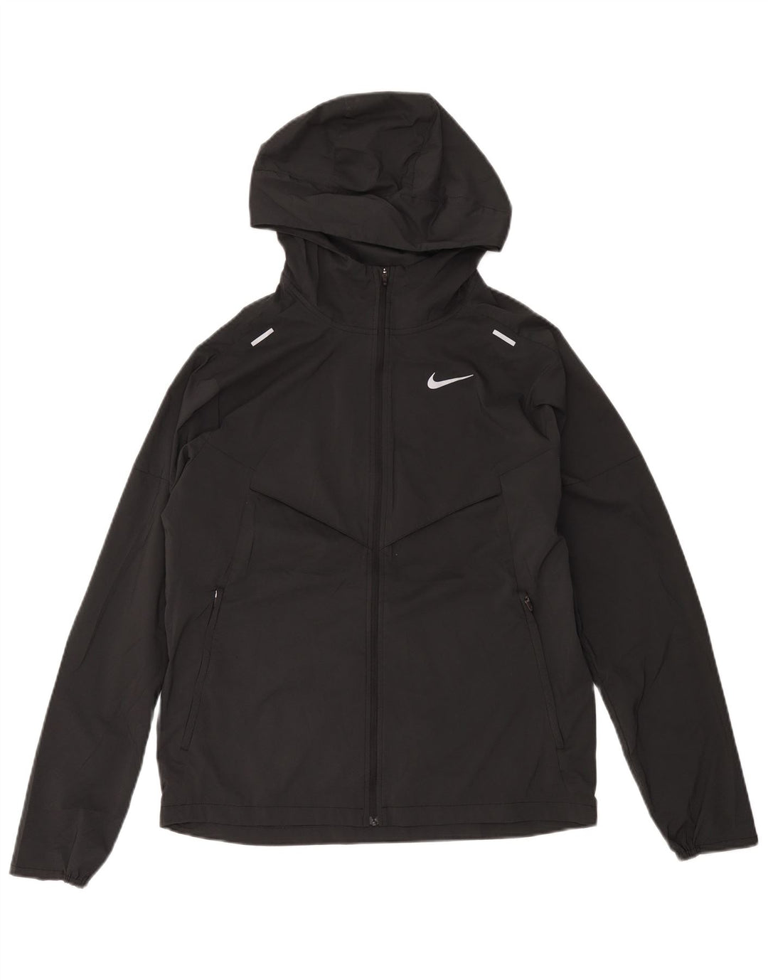 Nike Herren Kapuzen-Trainingsanzugoberteil Jacke Klein Schwarz Polyester
