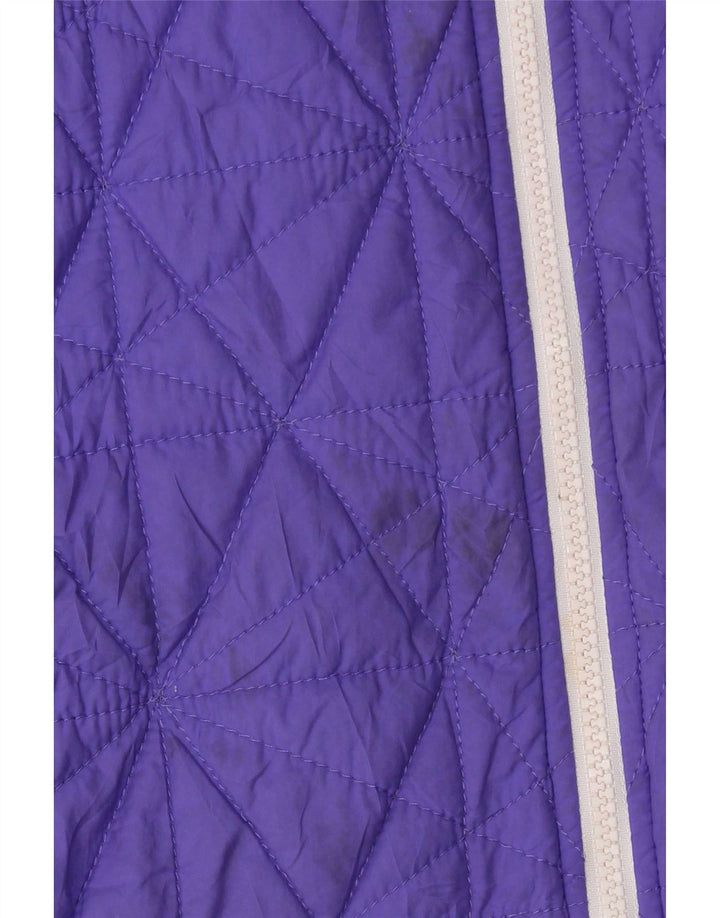 The North Face Womens Quilted Jacket UK 16 Large Purple Nylon
