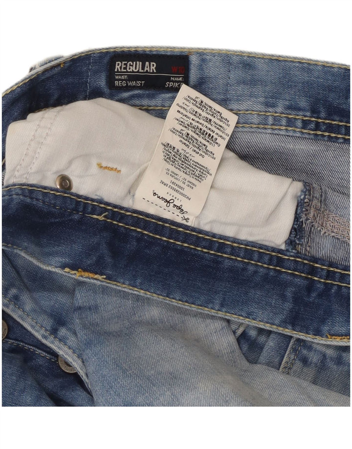 PEPE Jeans Dame Straight Jeans W33 L32 Blå Bomuld