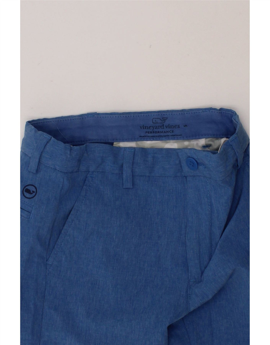 VINEYARD VINES Boys Chino Shorts 4-5 Years W22 Blue Polyester Vintage Vineyard Vines and Second-Hand Vineyard Vines from Messina Hembry 